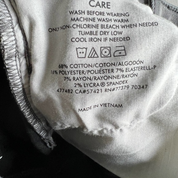 Ann Taylor Women's Gray Jeans Size 0 Petite Skinny Leg Low Rise Stretch Denim - Picture 6 of 7